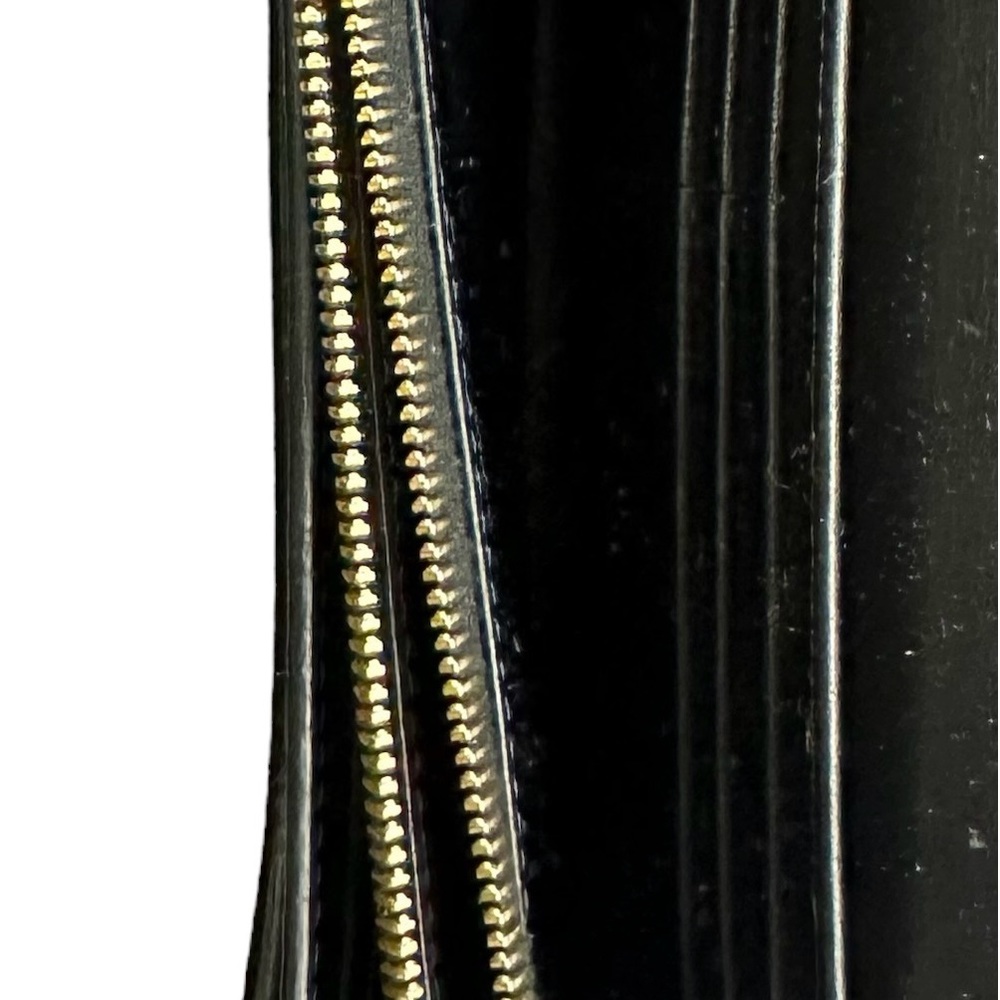 Celine Large Flap Wallet In Grained Calfskin Black - Picture 10 of 16